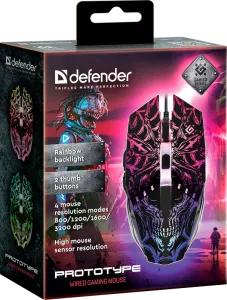Defender - Mouse pentru jocuri cu fir Prototype GM-670L