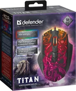 Defender - Mouse pentru jocuri cu fir Titan GM-650L
