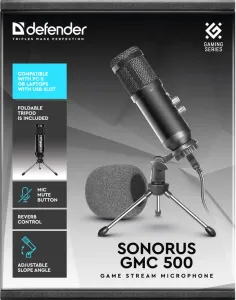 Defender - Microfon pentru streaming Sonorus GMC 500