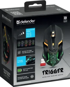 Defender - Mouse pentru jocuri fără fir Trigger GM-934
