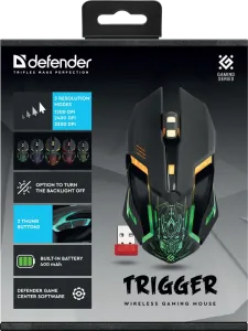 Defender - Mouse pentru jocuri fără fir Trigger GM-934