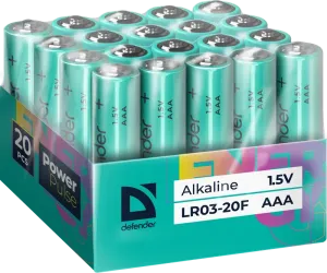 Defender - Baterie alcalină LR03-20F