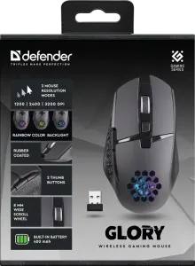 Defender - Mouse pentru jocuri fără fir Glory GM-514