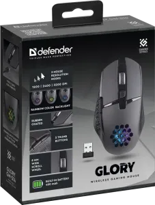 Defender - Mouse pentru jocuri fără fir Glory GM-514