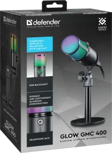 Defender - Microfon pentru streaming Glow GMC 400