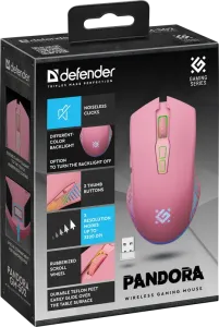 Defender - Mouse pentru jocuri fără fir Pandora GM-502