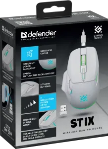 Defender - Mouse pentru jocuri fără fir Stix GM-009