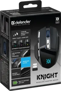 Defender - Mouse pentru jocuri fără fir Knight GM-885