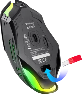 Defender - Mouse pentru jocuri fără fir Katana GM-511