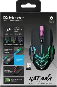Defender - Mouse pentru jocuri fără fir Katana GM-511