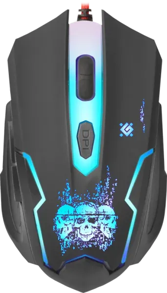 Defender - Mouse pentru jocuri cu fir Skull GM-180L Defender - Mouse pentru jocuri cu fir Skull GM-180L